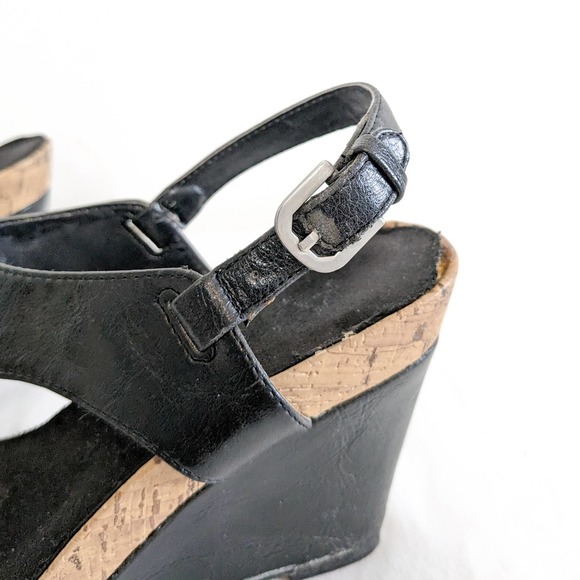 A2 Wedge sandals, black, size 8.5 - Picture 8 of 8